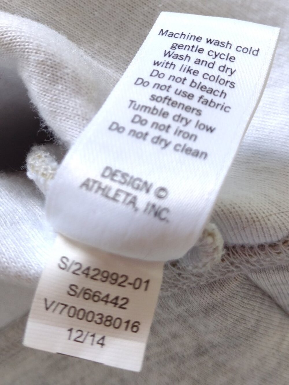 Athleta Women's Crop Hoodie Sweatshirt Gray Small - Picture 6 of 7